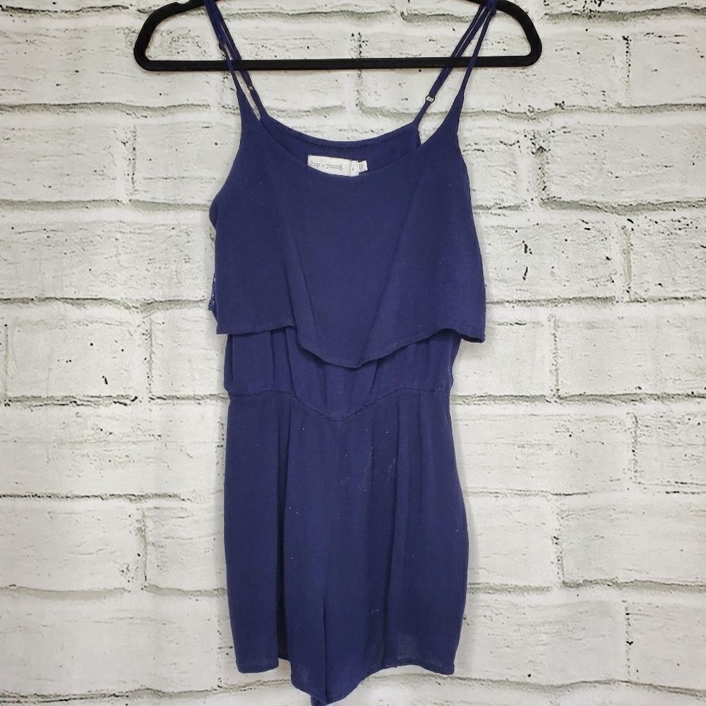 Bishop + Young blue romper size small